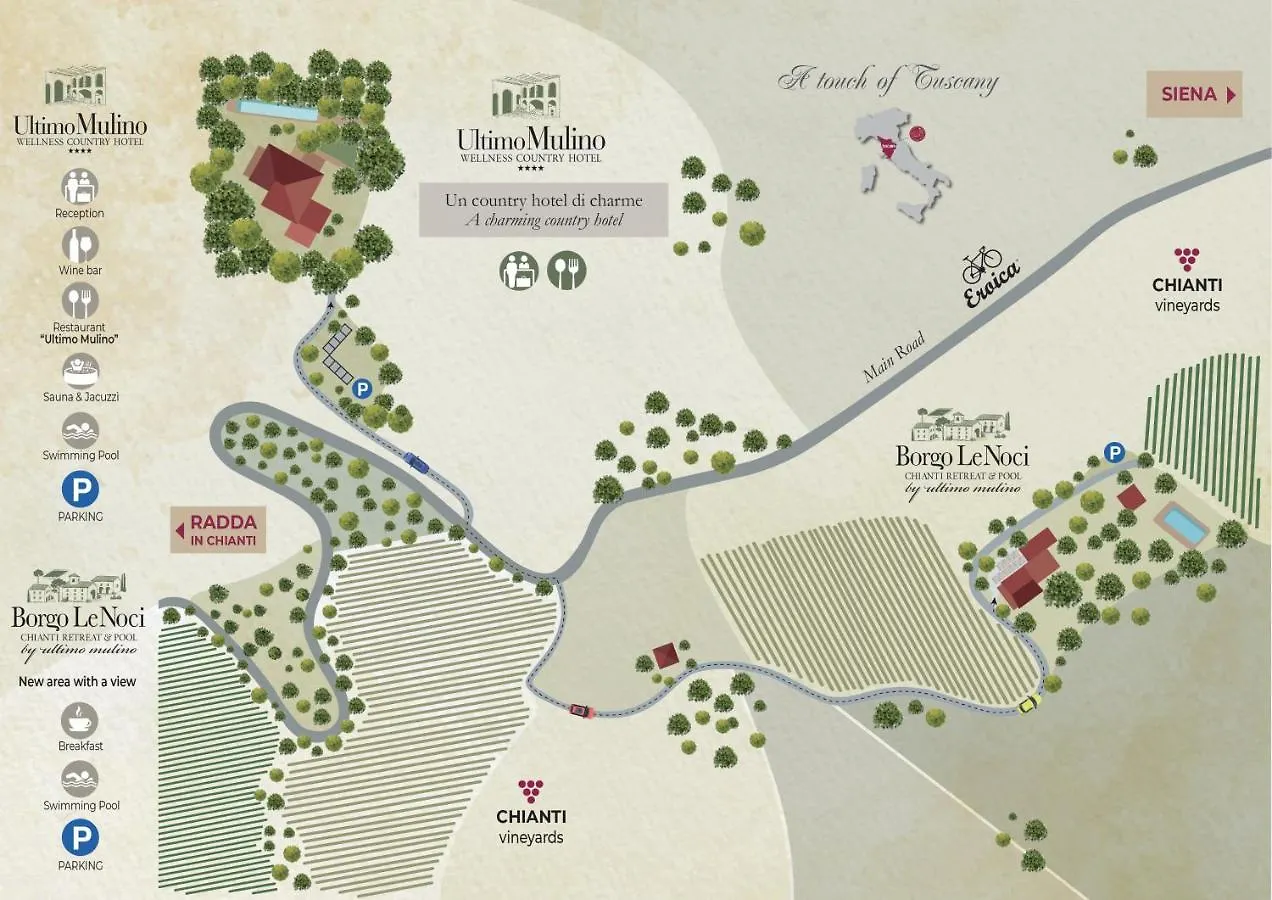 Ultimo Mulino Wellness Country Hotel Gaiole in Chianti 4*,  Italy